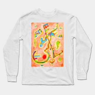 earthly abstract Long Sleeve T-Shirt